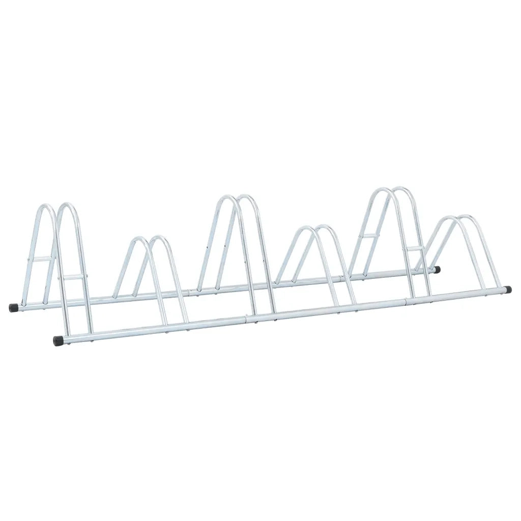 Supporto per 6 Bici da Pavimento Autoportante Acciaio Zincato 4005567