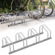 Parcheggio 4 Posti Porta Bici Stand Rastrelliera Cavalletto Biciclette Acciaio