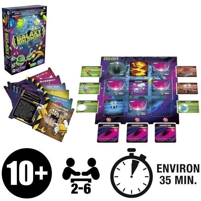 Galaxy Goldmine, gioco di carte strategico per famiglie per bambini, adolescenti e adulti, divertenti giochi di carte per famiglie