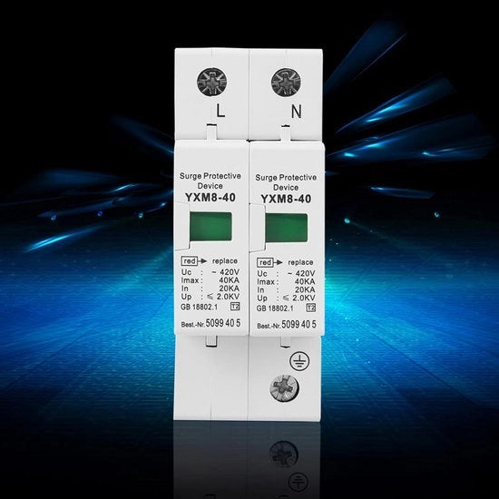 Overspanningsbeveiliging DC 220V 40KA di alta qualità per la protezione dei sistemi elettrici con lunga durata.