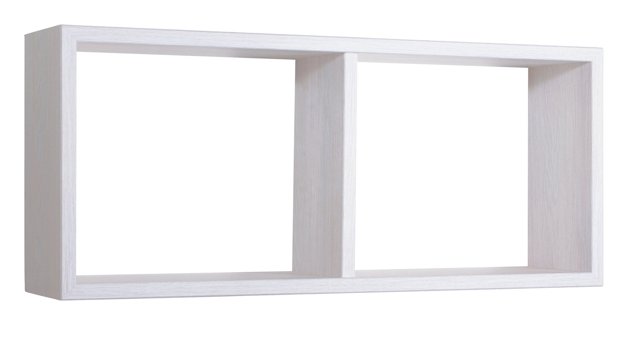 Mensola Rettangolare 2 Scomparti da Parete 70x30x15,5 cm in Fibra di Legno Morgana Rovere Imperiale