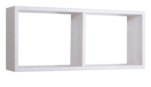 Mensola Rettangolare 2 Scomparti da Parete 70x30x15,5 cm in Fibra di Legno Morgana Rovere Imperiale