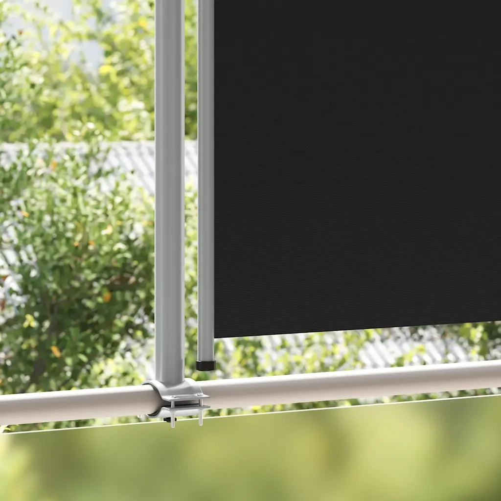 Tenda da Sole Laterale Retrattile 160 x 300 cm Nera 45193