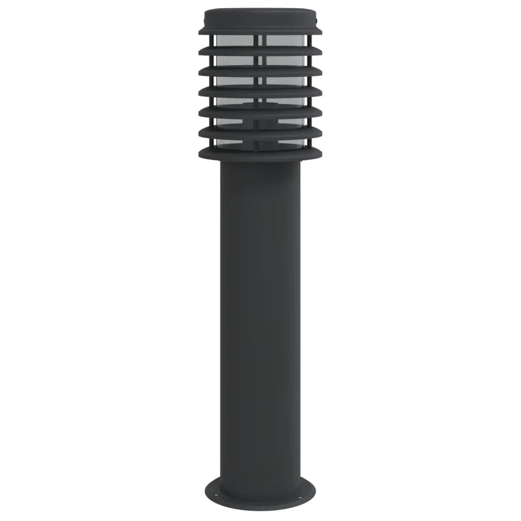 Lampada da terra per esterno 60 cm acciaio inox nero 02_0042509