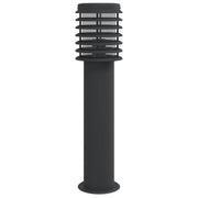 Lampada da terra per esterno 60 cm acciaio inox nero 02_0042509