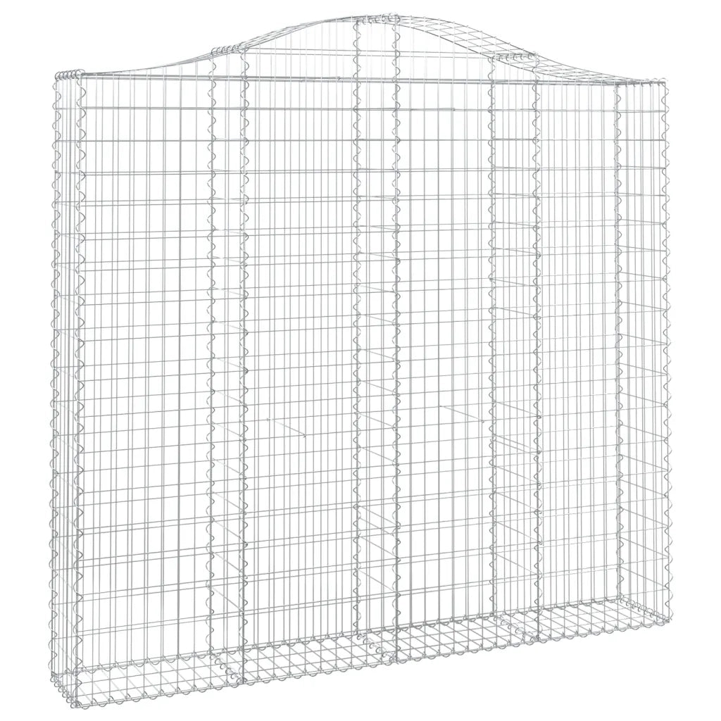 Cesti Gabbioni ad Arco 9 pz 200x30x180/200 cm Ferro Zincatocod mxl 75960