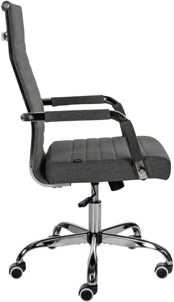 Sedia Da ufficio Amadora grigio scuro,Tessuto