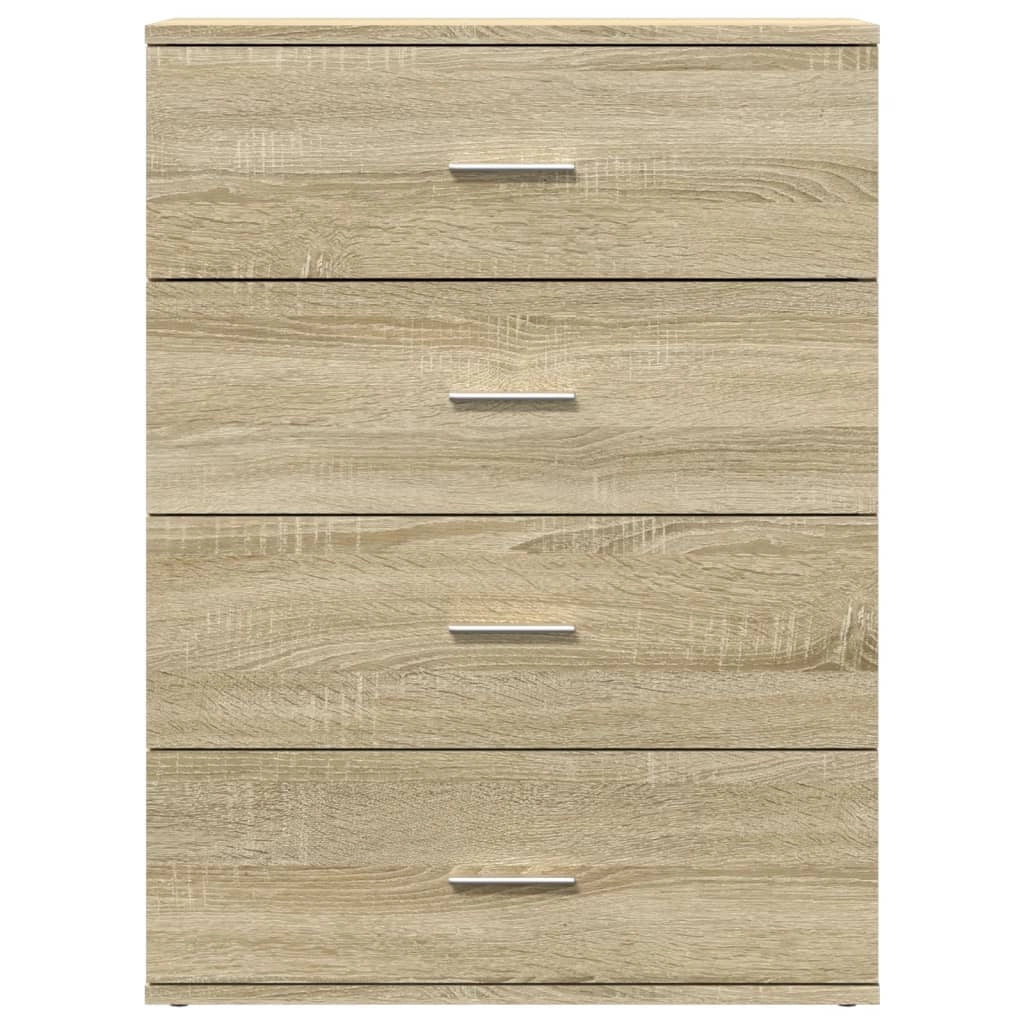 Buffet credenza cassettiera armadio mobile contenitore organizer cucina soggiorno rovere Sonoma 60 x 39 x 80 cm legno ingegnerizzato marrone 02_0031618