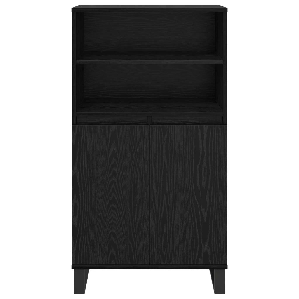 Credenza Nero 60 x 36 x 110 cm Legno multistrato