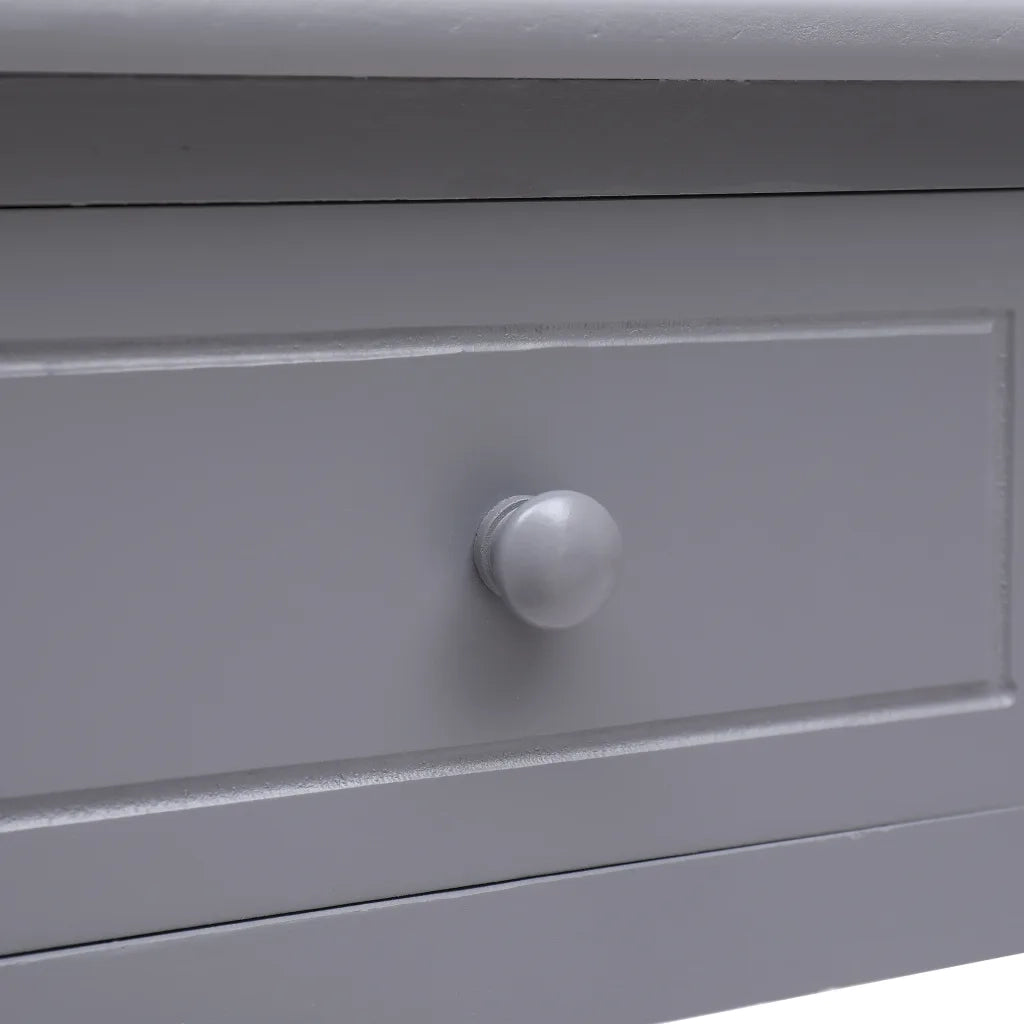 Scrivania | Tavolo da Ufficio Grigia 110x45x76 cm in Legno