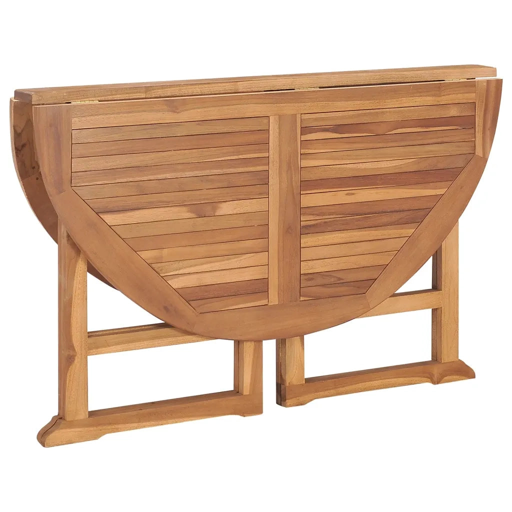 Tavolo da Giardino | Tavolino da esterno Pieghevole ?110x75 cm in Massello di Teak
