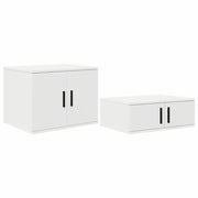 Mobile contenitore moderno con 2 ripiani 118 x 41 x 40 cm legno composito bianco 02_0052110