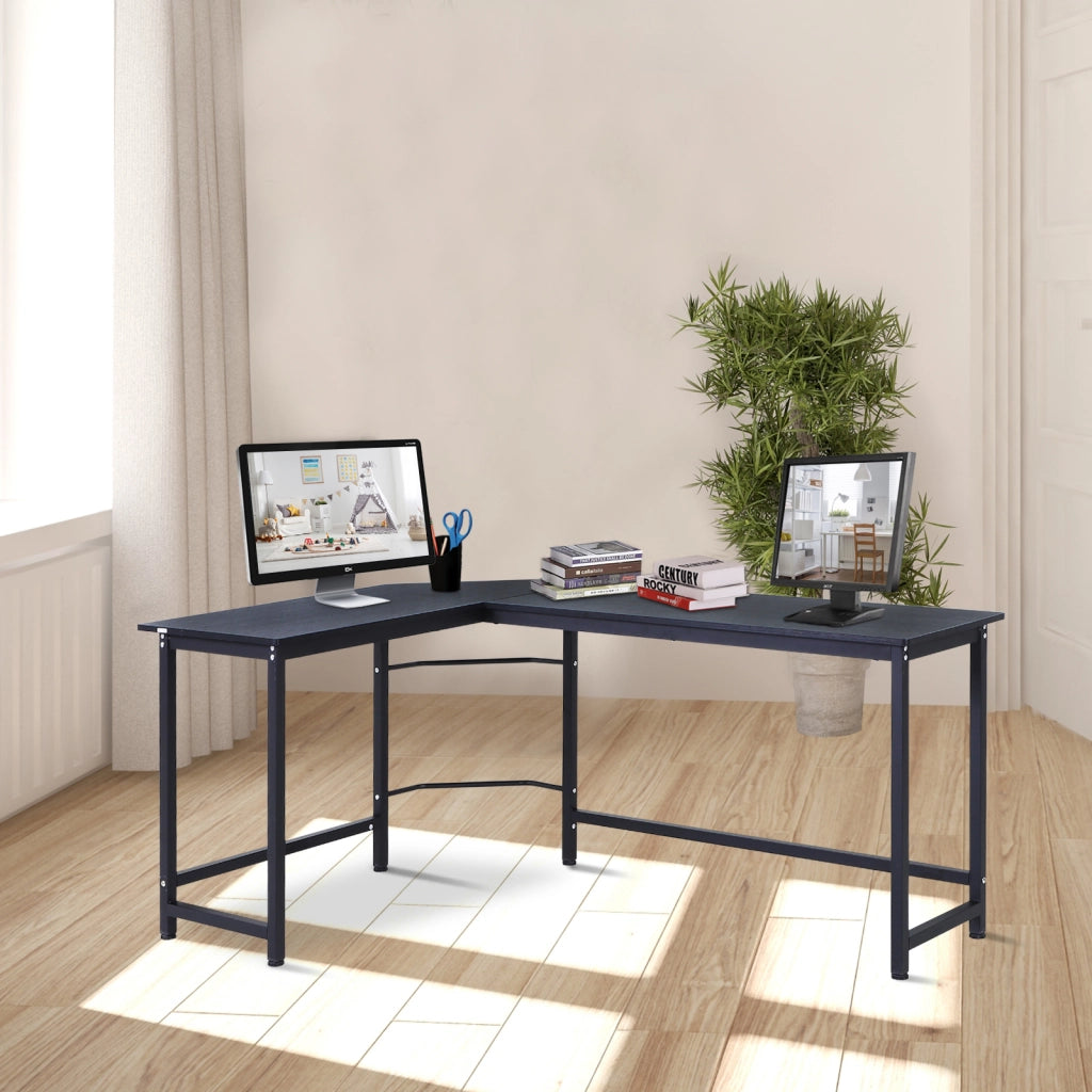 Scrivania angolare in metallo ¨C Zephmum ¨C 168x120x75cm