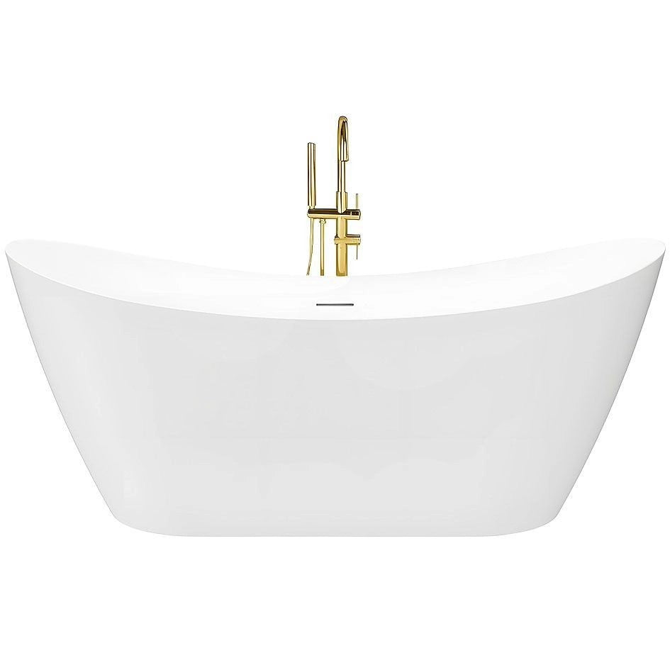 Vasca Bagno Da Terra Rea Ferrano Slim 150 Copritappo rame spazzolato