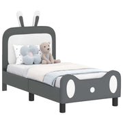 Letto singolo | Letto per adulti | Struttura letto per bambini con testata Grigio Chiaro PU