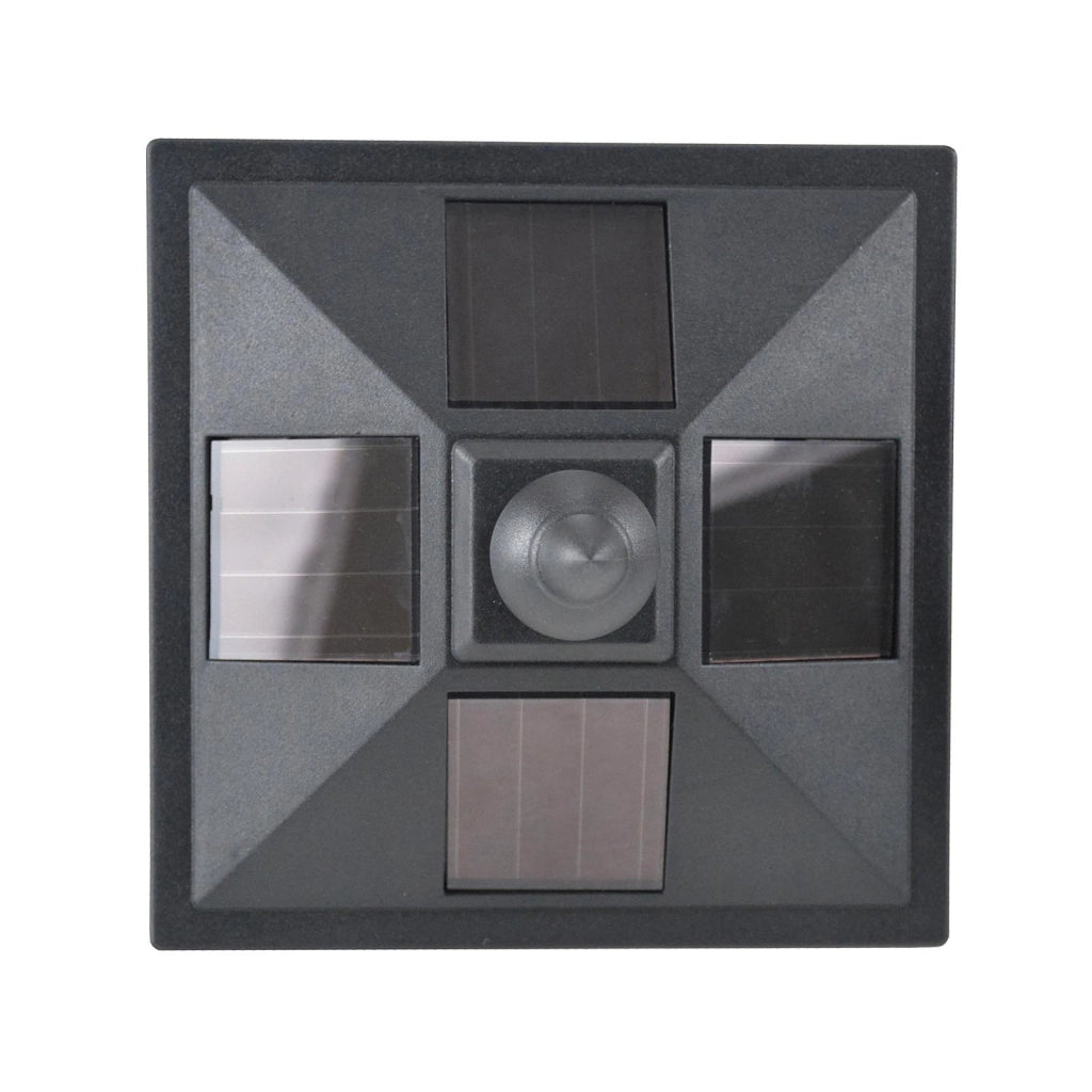 Lampione da Giardino Led a Energia Solare Nero 120 cm