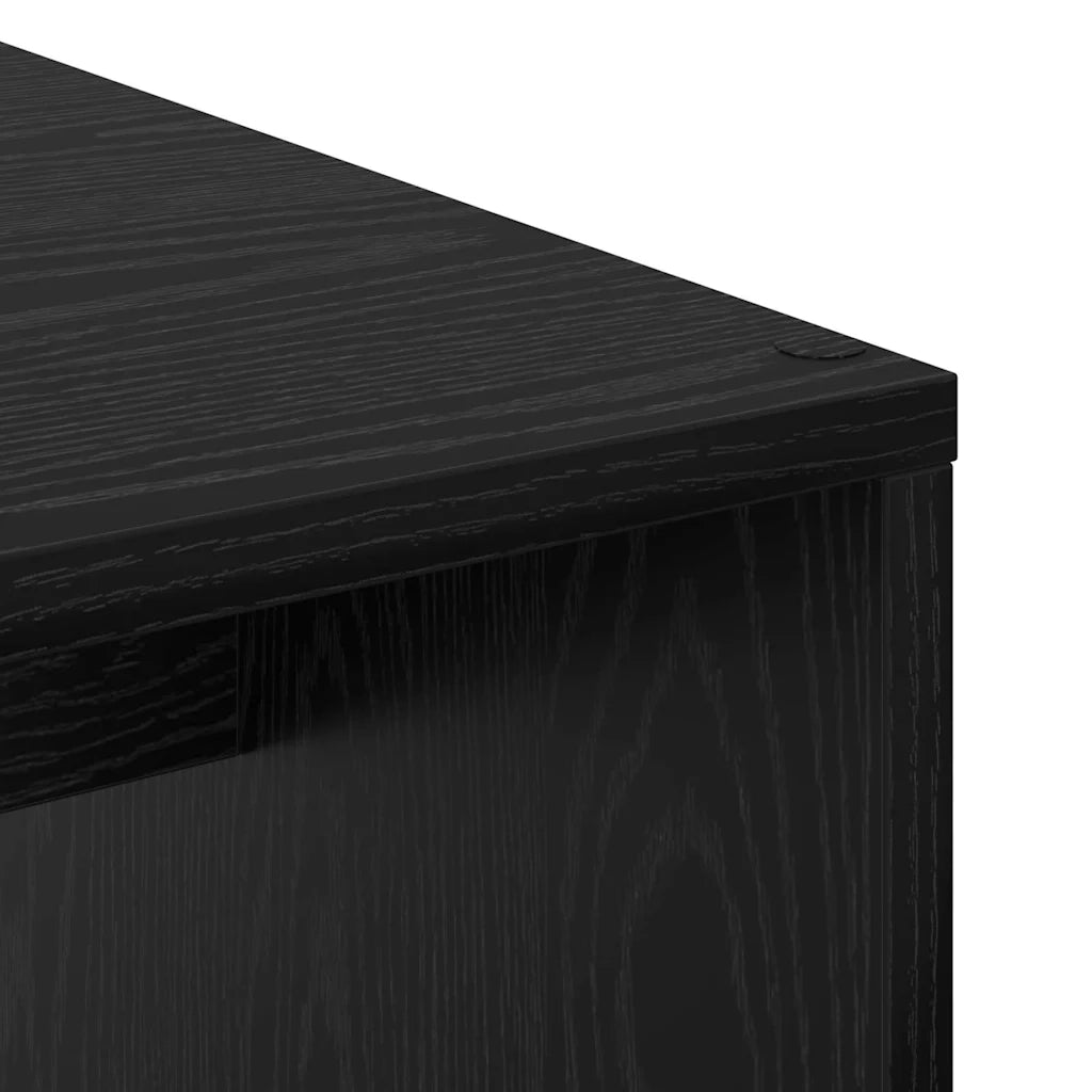 Scrivania Rovere Nero 102 x 50 x 124 cm Legno multistrato 869355