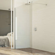 Parete doccia 70 CM in vetro trasparente 8mm mod. Walk in Lato H198