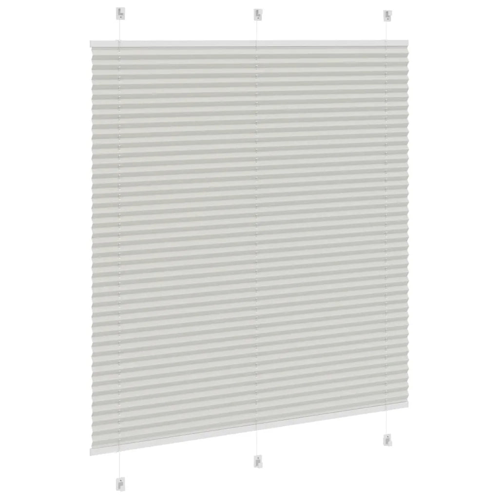 Tenda Plissettata Grigio Chiaro 115x150 cm Larghezza Tessuto 4015350