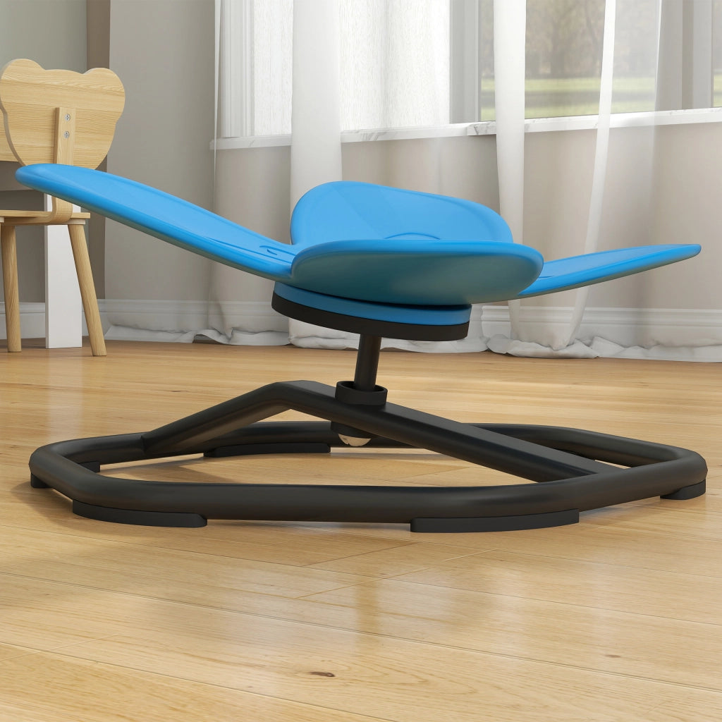 Sedia girevole per bambini a forma di farfalla ¨C zephmum ¨C blu