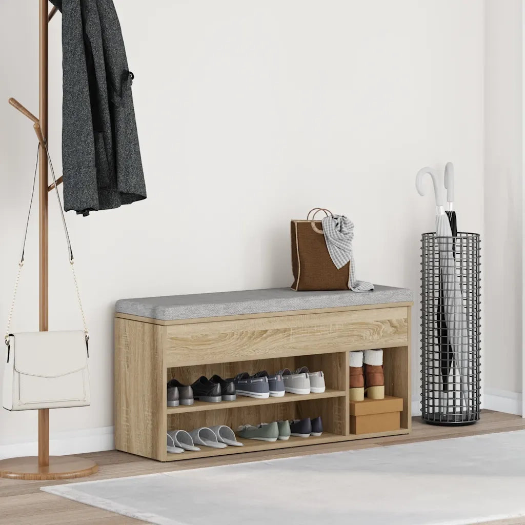Scarpiera | Mobile per scarpe Rovere Sonoma 102x30,5x45 cm in Legno Multistrato
