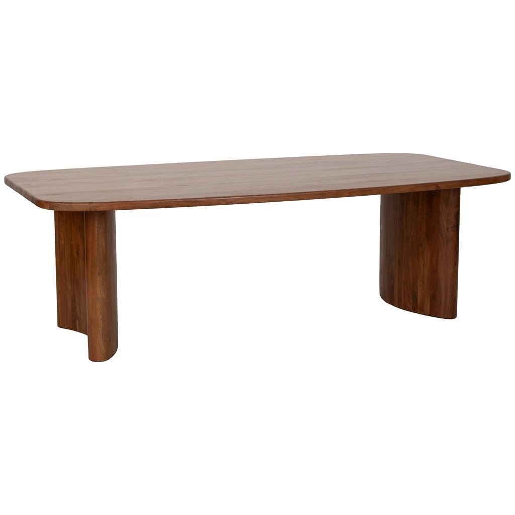 Tavolo da pranzo in legno marrone 240x128x77h cm