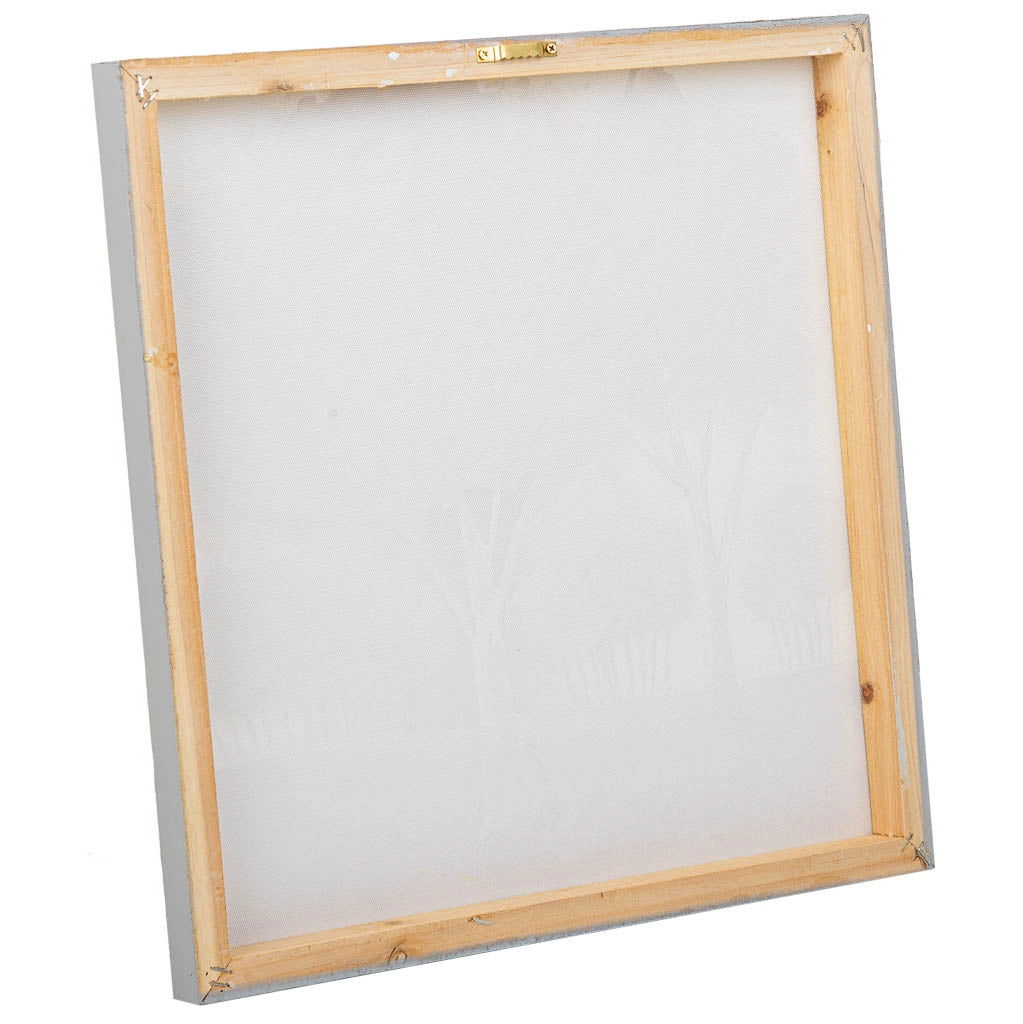 Quadro dipinto a mano con rilievo oro 40x40x2,5h