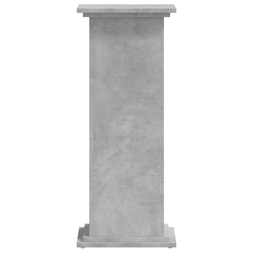 Supporto per Piante Grigio 33x33x80 cm in Legno Multistrato