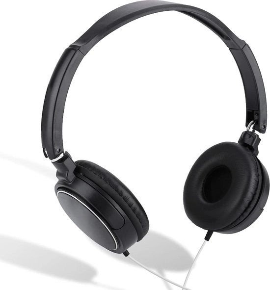 Headset stereo Hi-Fi compattibile con smartphone, tablet e laptop con microfono a soffietto.