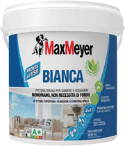 Pittura per Interni Lavabile Monomano 2-in-1 BIANCA, Colore Bianco, 4L