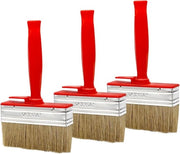 Set di 3 pennelli piani per verniciare e smaltare - ideale per decorare pareti e metalli - set di pennelli professionale.