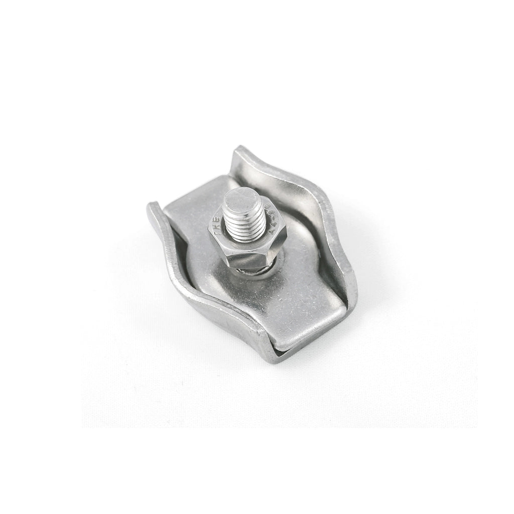 Morsetto Simplex per funi Ã˜ 4 mm. in acciaio Inox A4 - AISI 316 - 4 pz.