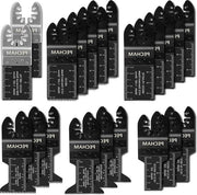 Accessori universali per multitool oscillante 21 pezzi - rilascio rapido per accessori multitool oscillanti - compatibile con Multimaster Ryobi Milwaukee Dremel Dewalt Rockwell lame oscillanti per sega.