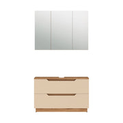Vicco Set di mobili da bagno Rovere/cashmere a righe 2 parti