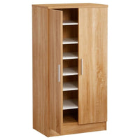 Scarpiera 2 Ante 108x55x36 cm in legno rovere chiaro