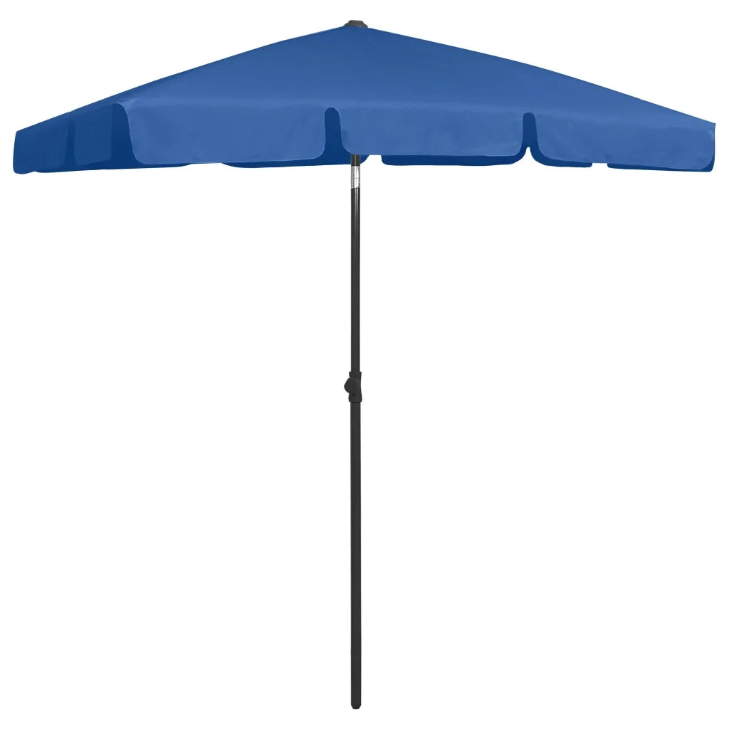 Ombrellone da Spiaggia Azzurro 180x120 cm 314726