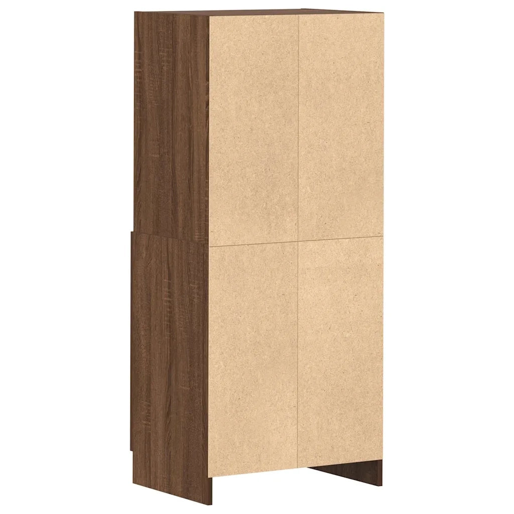 Armadietto Cucina Rovere Marrone 57x41,5x131,5 cm in Truciolato 860127