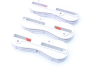 Set di Viti Vinili FCS II - 3 pezzi - Bianco - Inclusa Chiave - Facile da Installare - Materiale: ABS - Viti Plastica per Vinili