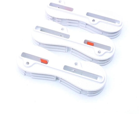 Set di Viti Vinili FCS II - 3 pezzi - Bianco - Inclusa Chiave - Facile da Installare - Materiale: ABS - Viti Plastica per Vinili