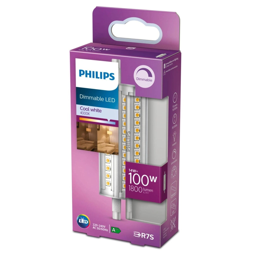 Philips 8718699780395 Faretto LED 14 W R7S 1800 lm 4000 K Dimmerabile colore Bianco
