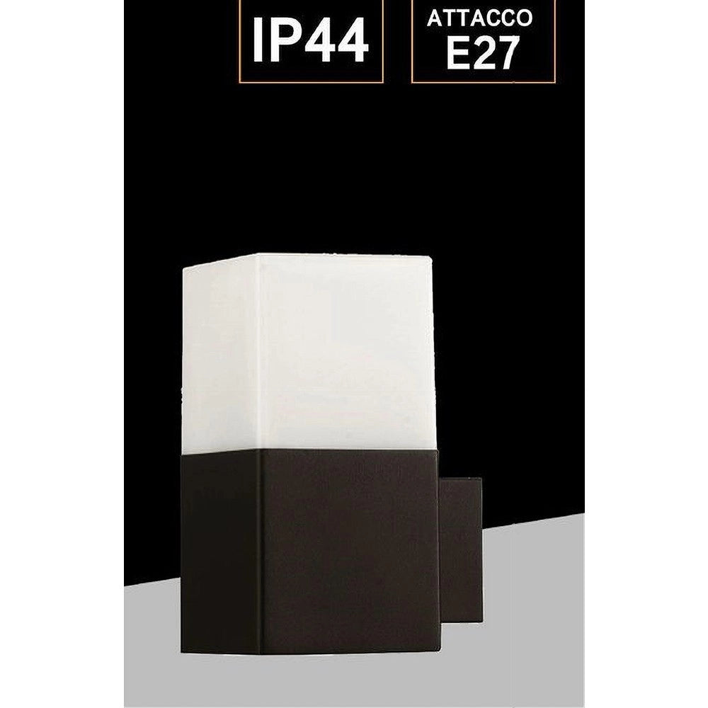 Trade Shop - Applique A Muro Per Esterno Lampada Da Parete In Alluminio Attacco E27 Ip44 B160 -