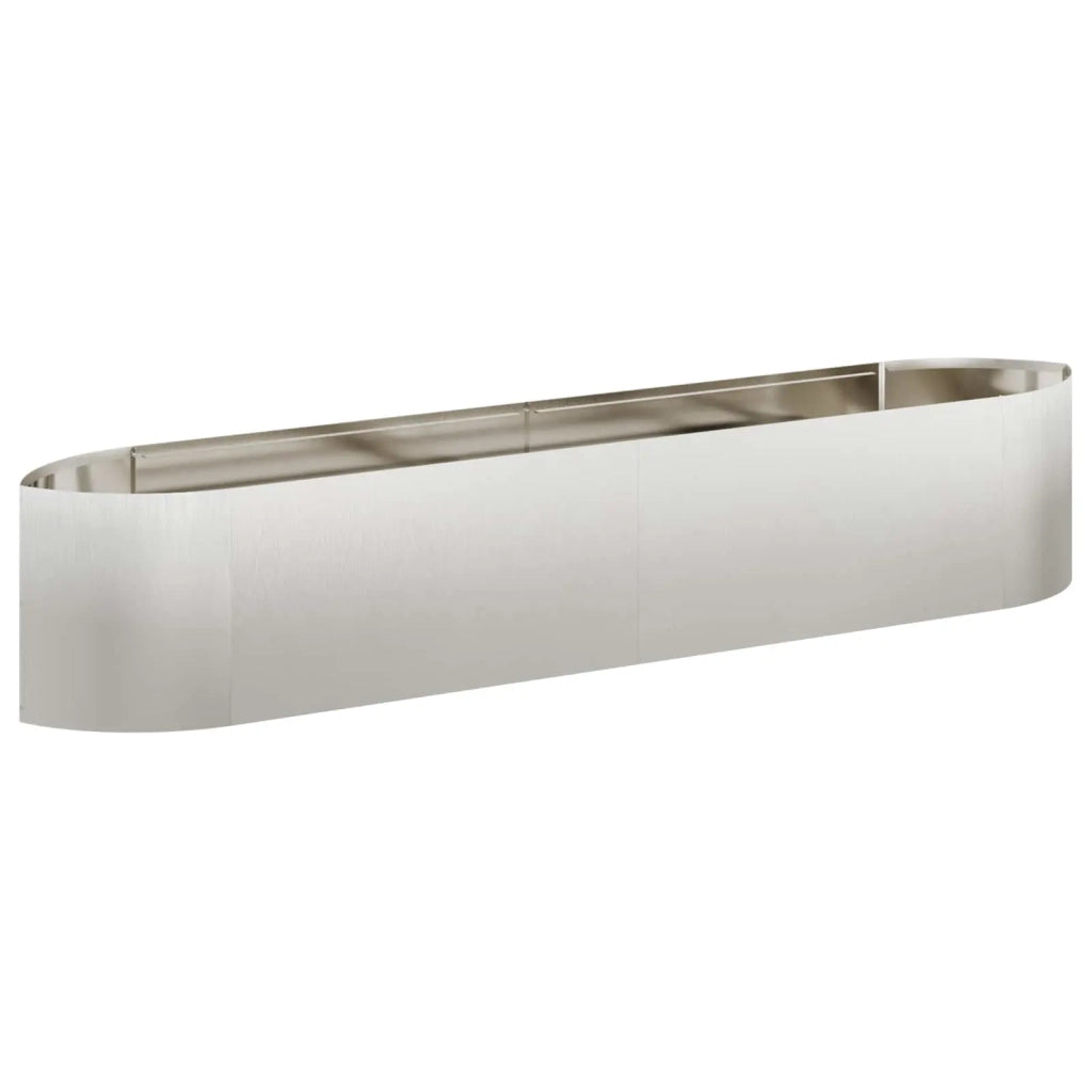 Letto rialzato da giardino Acciaio Inox 220 x 40 x 40 cm 8011723