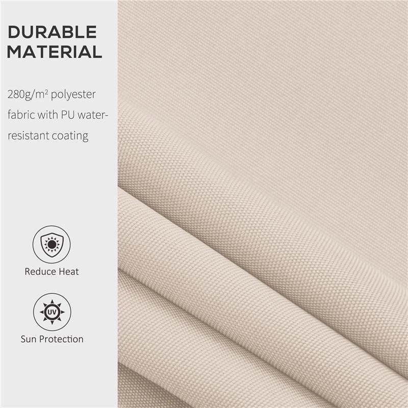 TENDA DA SOLE A MANOVELLA CON COPERTURA IMPERMEABILE 300 X 250 CM COLORE BEIGE