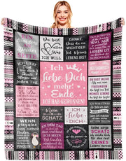 Regalo di anniversario per donna, doni per la sua compagna, doni I Love You per donna, doni romantici per donna, doni d'amore deken 150x130CM