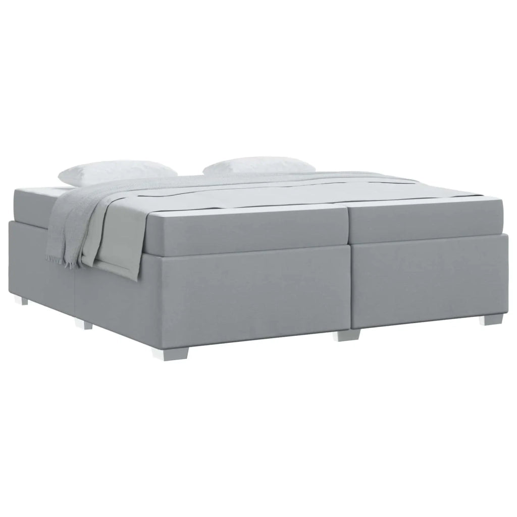 Struttura del letto Grigio chiaro 200 x 200 cm Tessuto 3399208