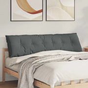 Cuscino per Schiena Grigio scuro 180 x 19 x 50 cm Tessuto 42014917