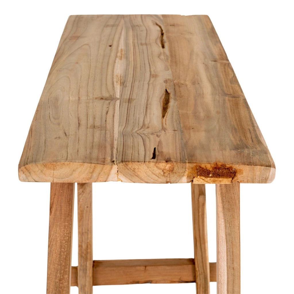 Tavolo Consolle Girona, Marrone, Legno, 90x30x80 cm