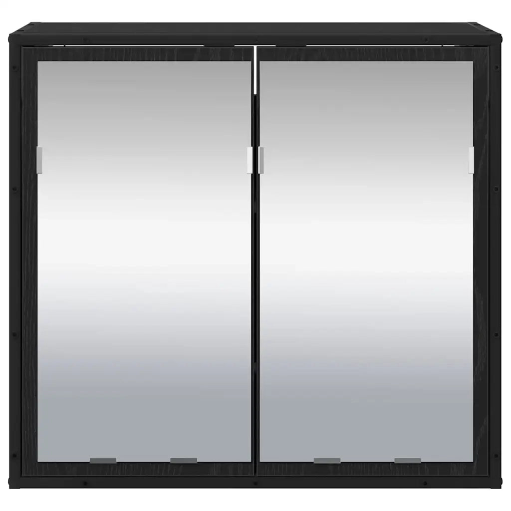 Scaffale da parete con lo scaffale Rovere Nero 65 x 20 x 60 cm