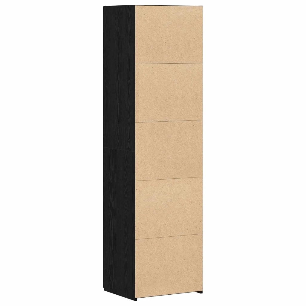 Credenza 2 pcs Rovere Nero 50 x 42,5 x 185 cm 3365587