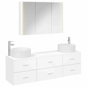 Set di mobili per il bagno 4 pcs Bianco 3407063